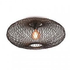 BLACK BAMBOO CEILING LAMP - HANGING LAMPS